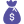 Purple money bag icon with dollar sign